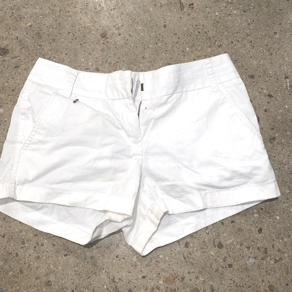 Jcrew white chino shorts 00 - Picture 1 of 2